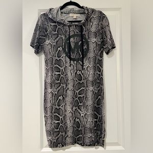 Authentic Michael Kors hooded dress. Size M